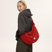 VAOPER喂牌饺子包女大容量红色新年斜挎包男通勤轻便运动包单肩包