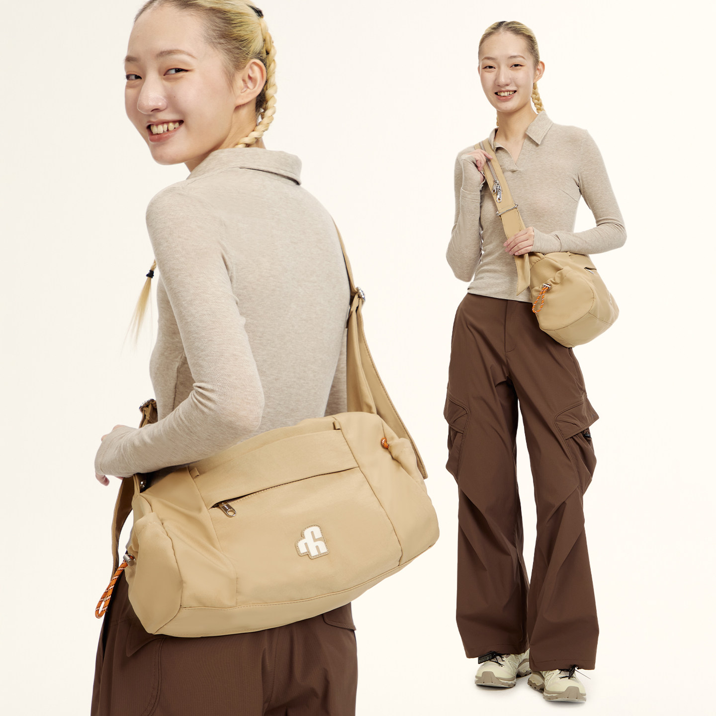 VAOPER喂牌2025新款大容量旅行袋女单肩斜挎包通勤运动健身包,箱包皮具/热销女包/男包,旅行袋,淘宝优惠券,粉丝福利购,淘宝优惠卷