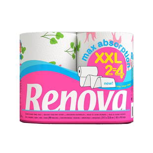 Renova葡萄牙海岛厨房纸超吸水MAX纸巾食物纸巾吸油纸随机印花