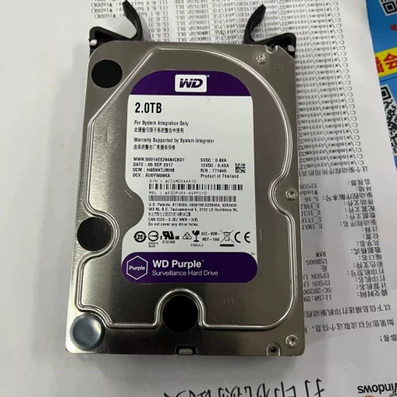 议价{可维修}wd 2t紫盘,海康,只有5块了