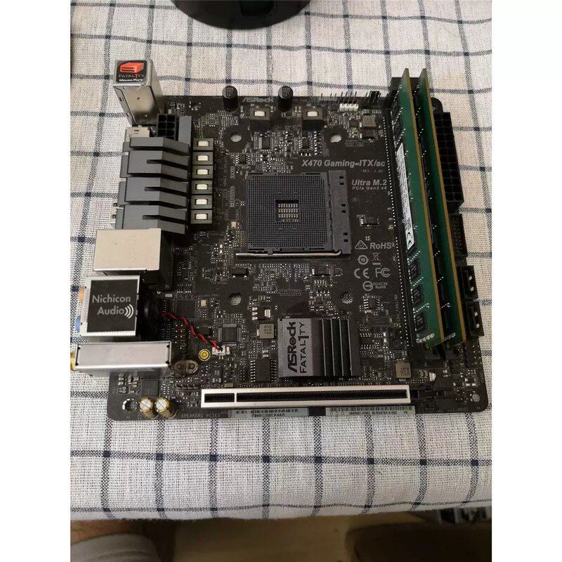 非实价议价议价华擎X470 Gaming-itx/ac ,9成新,上机正常议价非