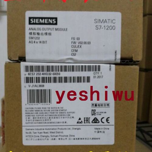 议价6ES7232 6ES7 232-4HD32-0XB0 4HD30 SM1232S7-1200 4AQ