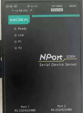 议价 NPort 5250A 工业串口伺服器，双口RS-