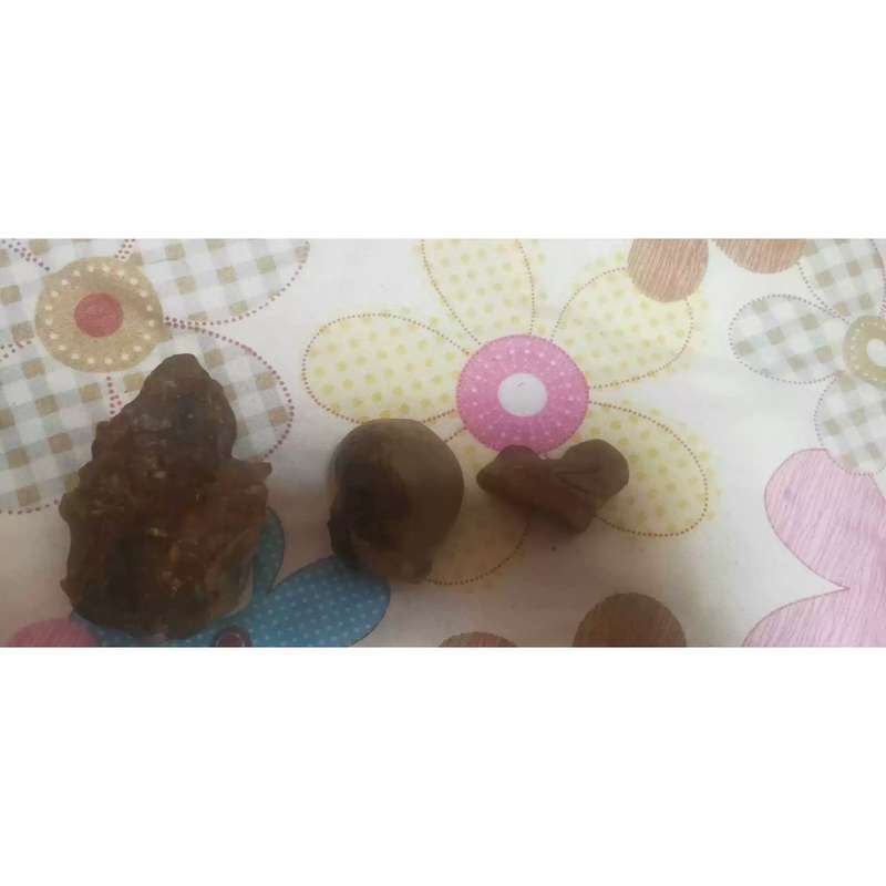 议价回血蜜蜡珠链4条,玛瑙原石1块石化骨块两块