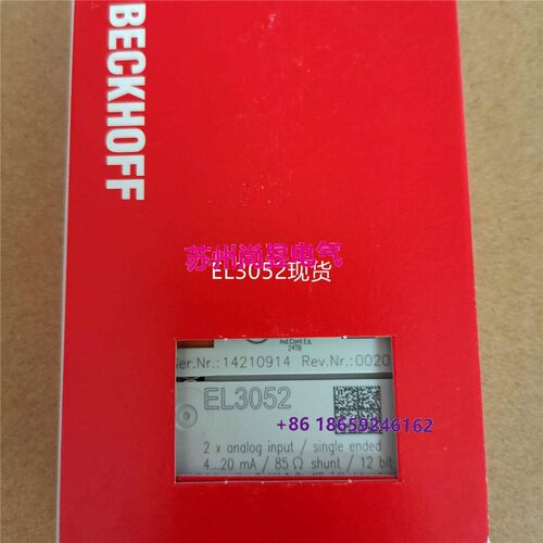 议价BEHOFF EL3052/EL3054/EL3058模块议价$