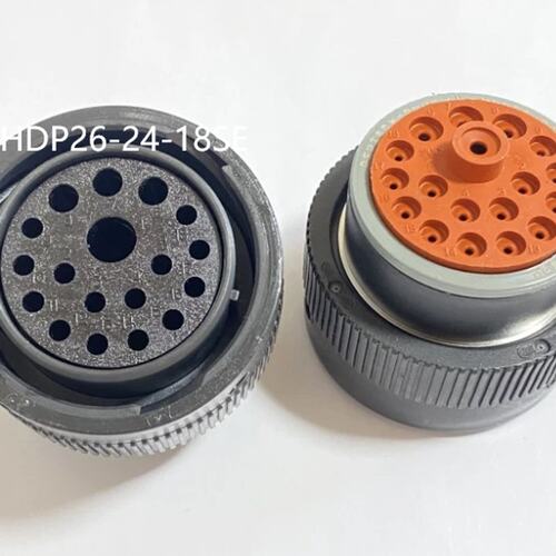 议价HDP26-24-18SE母塑壳TE德驰18孔 防水 8-20AWG PAGF材质黑色