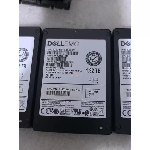 议价戴尔EMC PM1643 1.92TB 2.5寸SAS 12