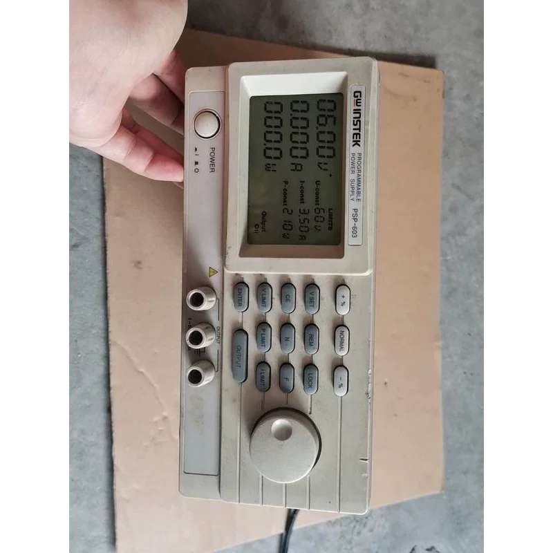 台湾固纬PSP-603可程式电源，通电显示屏正常，裸肌实物拍