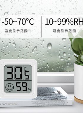 【高精准度电子壁挂温度计】