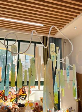 幼儿园环创吊饰pvc软管环创材料铝塑管可弯曲造型创意花艺美工区