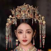 凤冠明制头饰新娘汉服婚嫁发冠新款 婚礼皇后大婚秀禾发饰奢华 中式