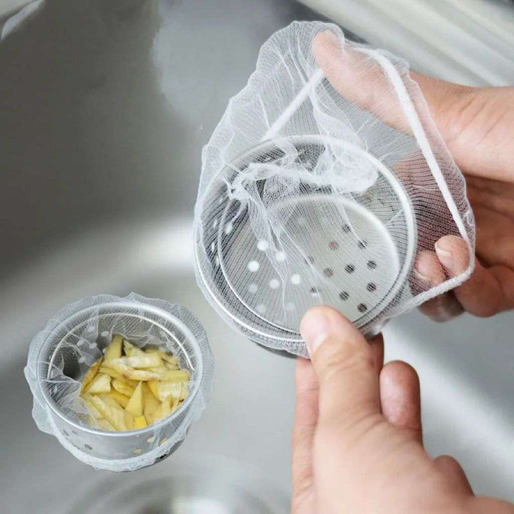 松紧口超细超密一次性带水池垃圾家用通用抽取厨房水槽过滤网