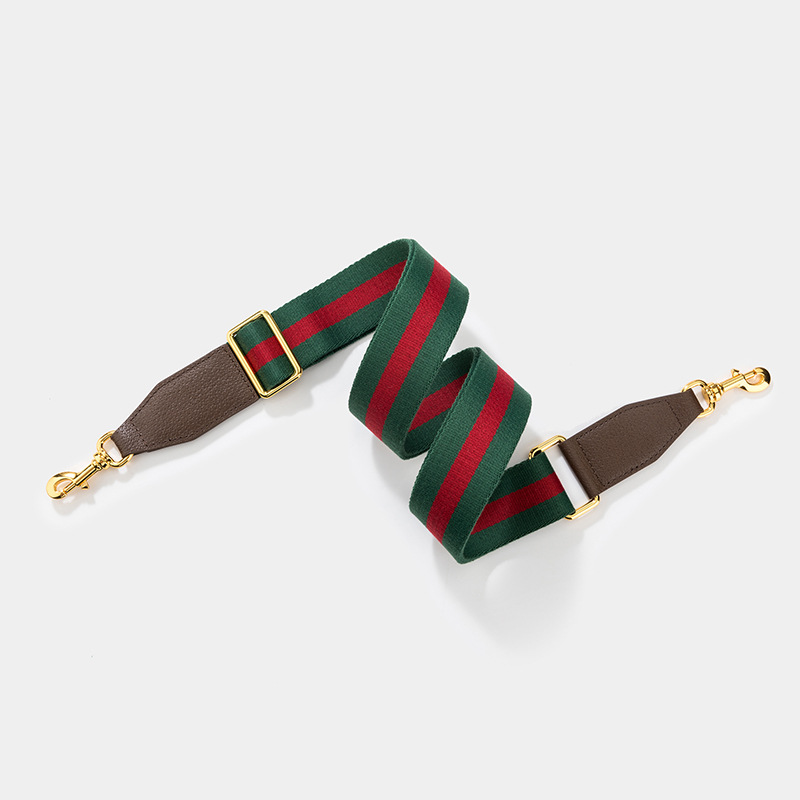 适用于G家单肩斜挎包通用红蓝宽肩带红绿织带可调节长度替换包带