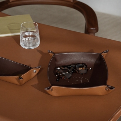 H家轻奢高级感皮质首饰收纳盒