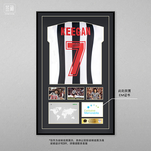 小李子:凯文基冈亲签1984纽卡斯尔主场复古签名球衣(含EM证书)