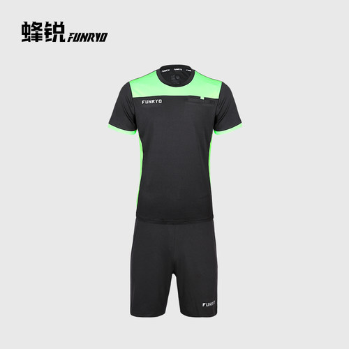 蜂锐足球运动裁判服比赛短袖套装