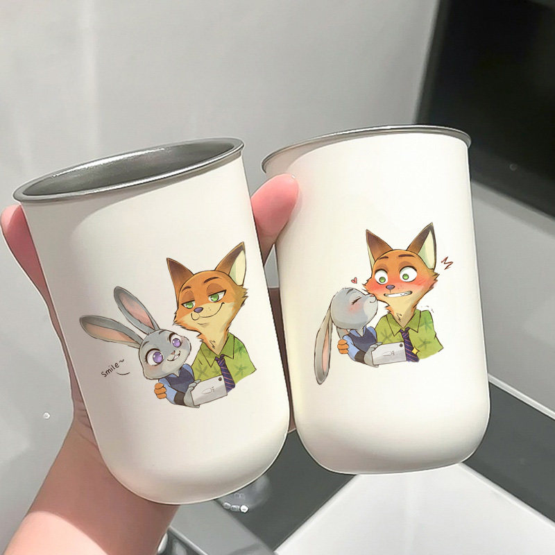 可爱卡通朱迪尼克洗漱杯304不锈钢高颜值漱口杯便携学生刷牙杯,家庭/个人清洁工具,洗漱杯,淘宝优惠券,粉丝福利购,淘宝优惠卷