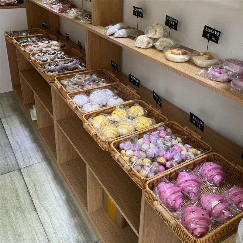 法式糕点收纳篮摆摊篮面包v篮商用藤篮手工编织篮彷竹编茶色储物,收纳整理,收纳箱,淘宝优惠券,粉丝福利购,淘宝优惠卷