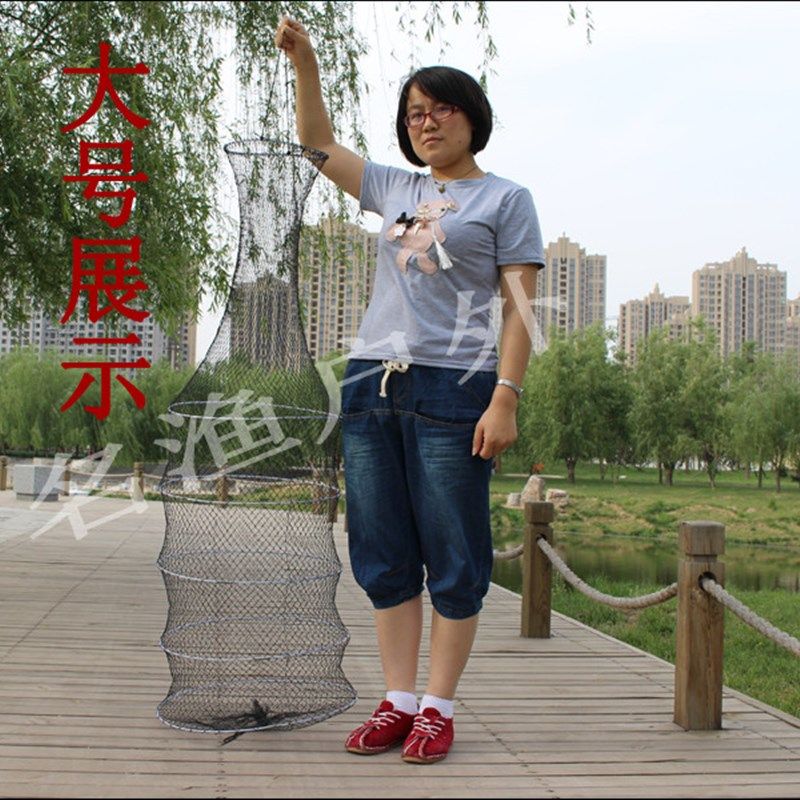 新品鱼护网手工编织2米折叠尼龙网加大渔护黑坑防V跳速干鱼兜包邮,户外/登山/野营/旅行用品,鱼护,淘宝优惠券,粉丝福利购,淘宝优惠卷