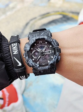 电子手表男学生初高中青少年ins风运动潮流防水闹钟儿童 2024新款