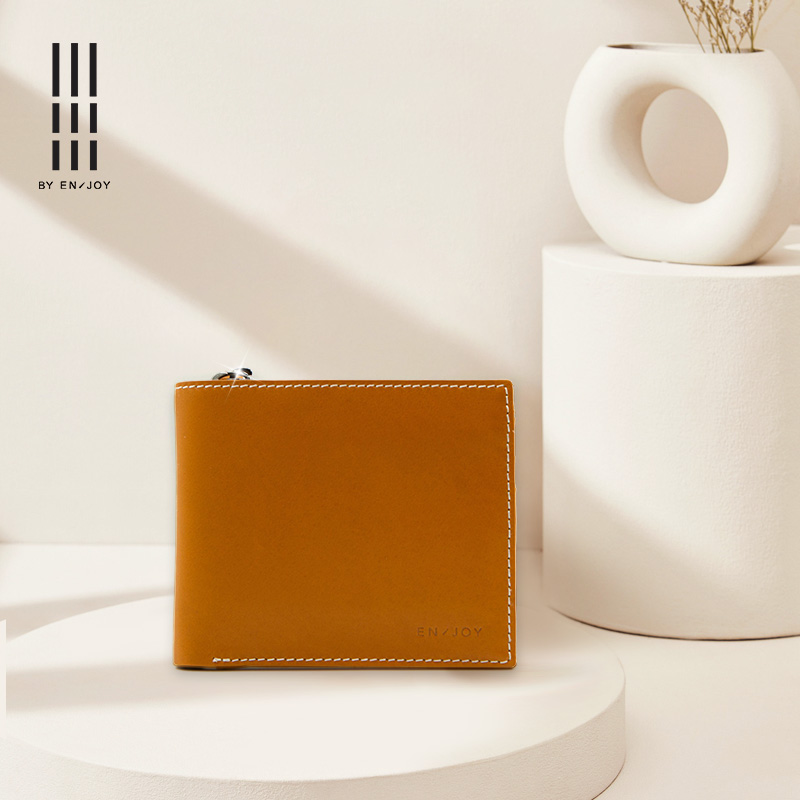 收纳个性质感拉链男士高级银包