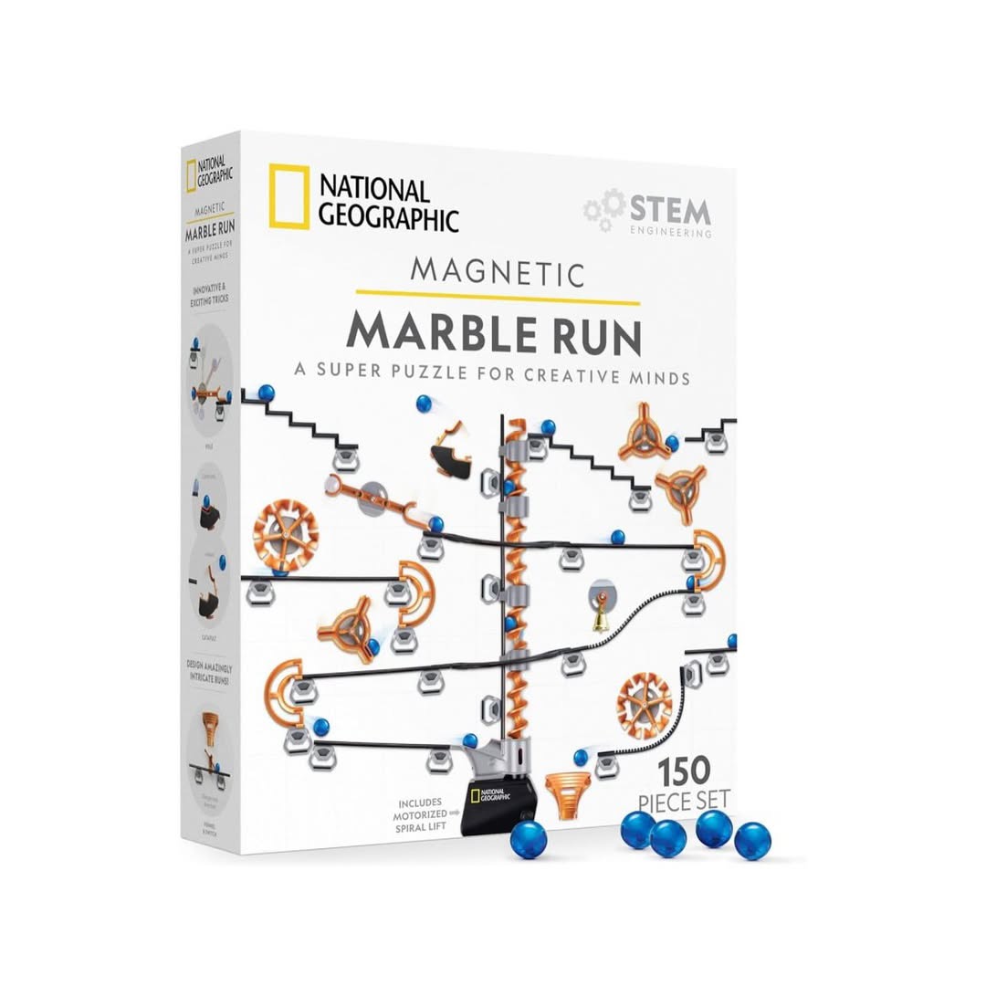 正版Magnetic Marble Run国家地理建构磁石滚珠创意游戏益智玩具