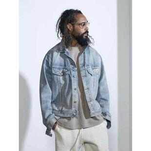 FEAR OF GOD FOG ESSENTIALS美式复古牛仔衣男士高街工装夹克外套