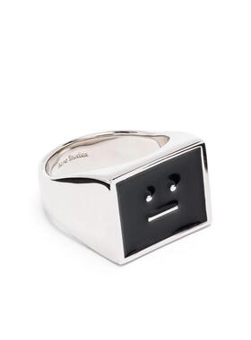 国现  表情徽标图章戒指C50368