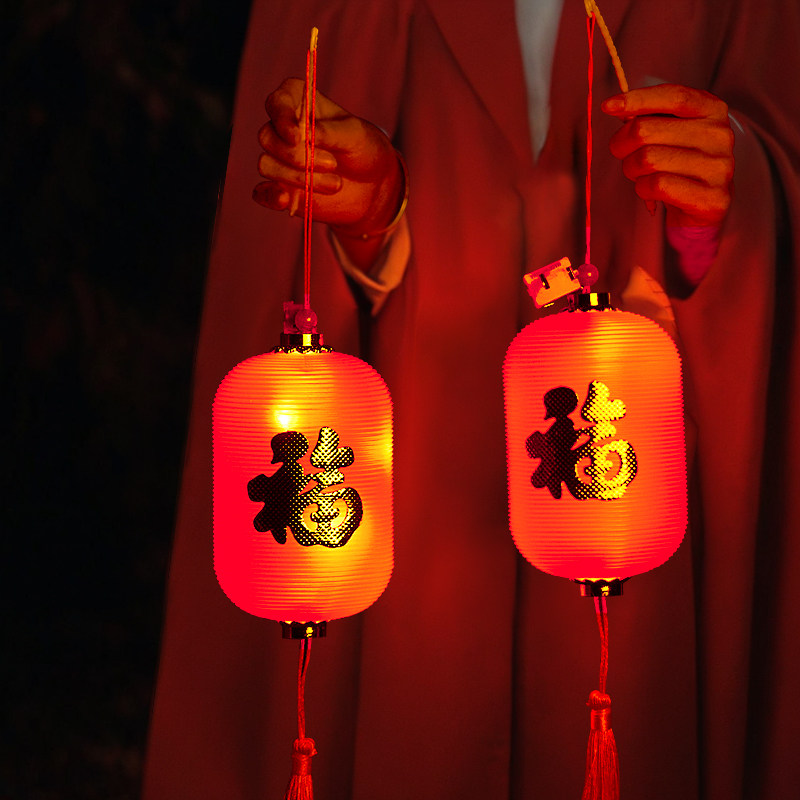 马年新款儿童发光手提灯笼新款2026年喜庆led装饰彩花灯幼儿园