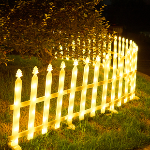 太阳能户外小院篱笆装饰灯造景阳台布置发光栅栏欧式草坪氛围栏灯