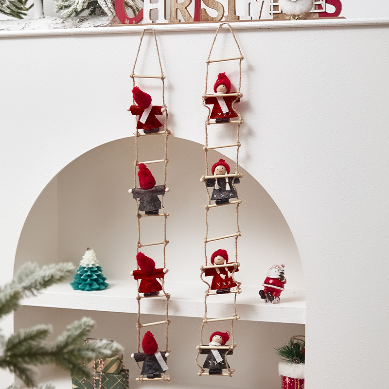 圣诞老人爬绳圣诞节装饰品圣