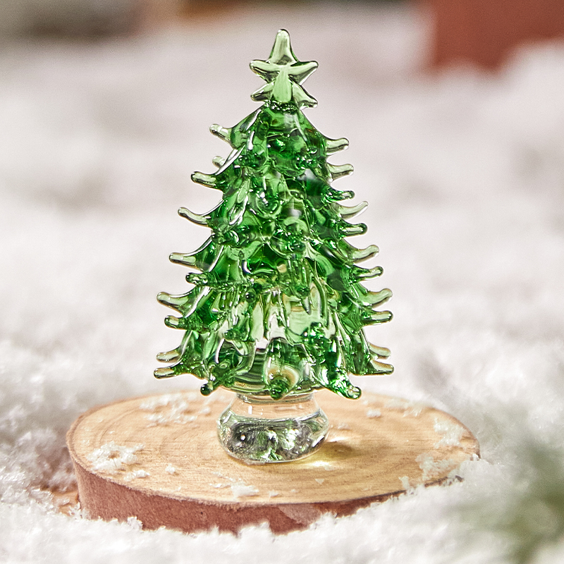 圣诞节装饰品迷你水晶圣诞树氛围