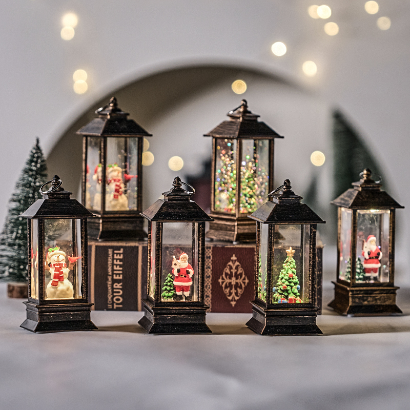 圣诞节装饰品水晶球小夜灯发光