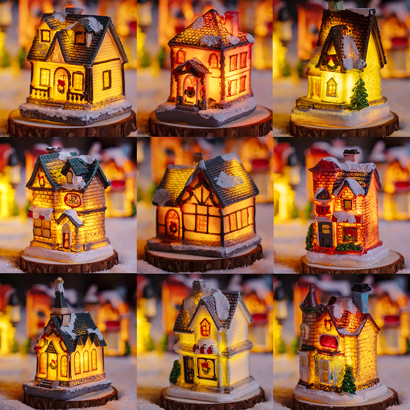 圣诞节场景布置桌面摆件氛围