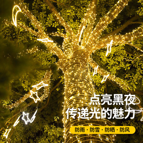 户外露营挂树灯led满天星