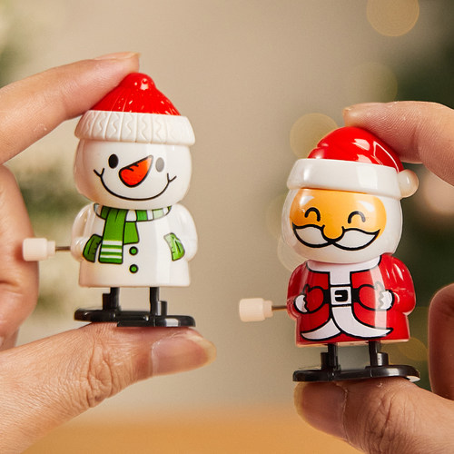 圣诞老人发条玩具创意雪人麋鹿
