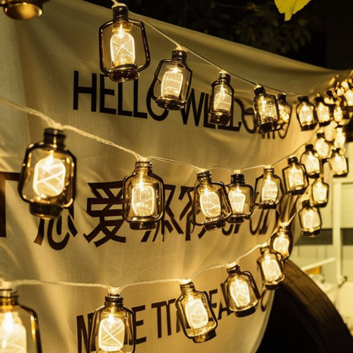 夜市摆地摊氛围灯汽车后备箱