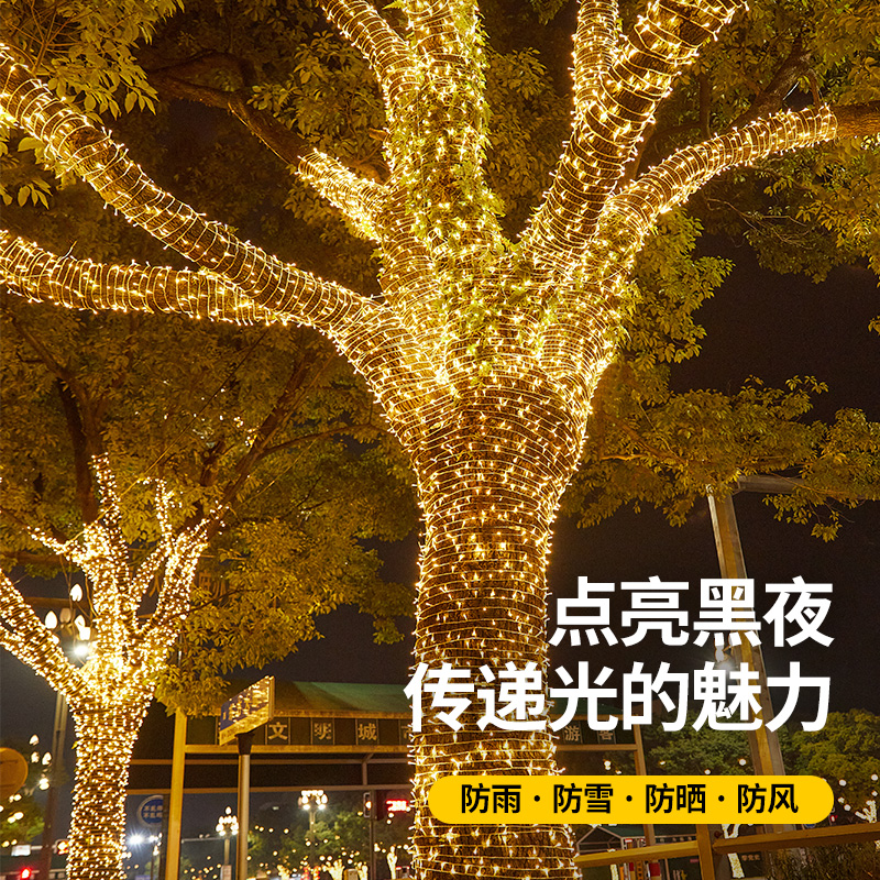 氛围灯七彩灯串LED小彩灯闪灯串灯满天星天幕装饰露营户外霓虹灯