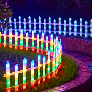 2026新款太阳能发光围栏灯户外小院氛围布置护栏灯创意庭院装饰灯