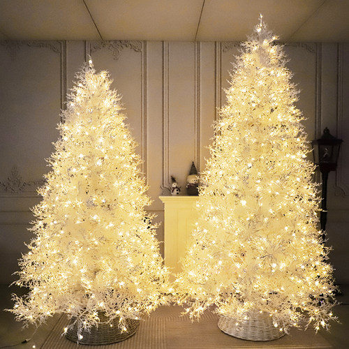 圣诞节装饰品全PE白色圣诞树