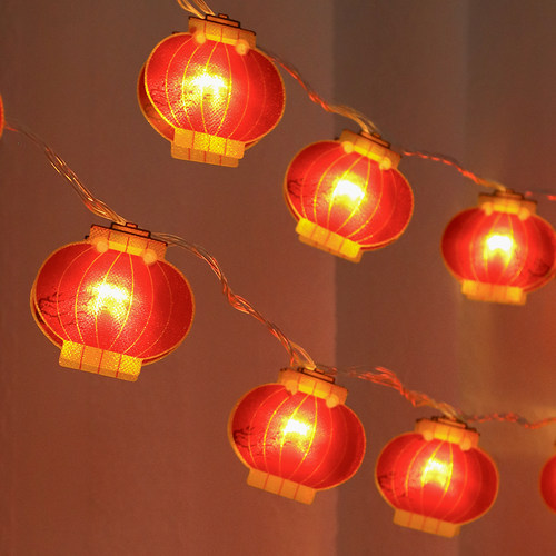 马年春节发光小彩灯串灯装饰灯挂