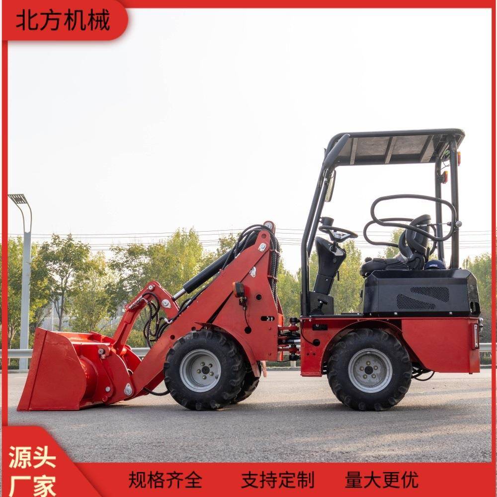 源头工厂DL06轮式新款大马力装载机螺旋钻抓木器一机多用