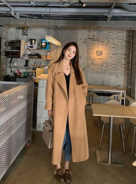 2026新款秋冬季中长款过膝毛呢外套女上档次洋气气质女士呢子大衣