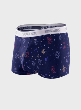 SEPARATEC男士枪弹式分离内裤莫代尔四角裤印花运动型薄款底裤