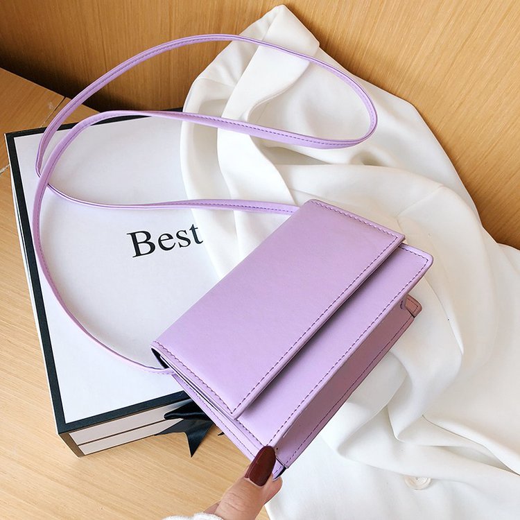 包包女2021今年新款潮糖果色网红时尚百搭ins洋气单肩斜挎小方包