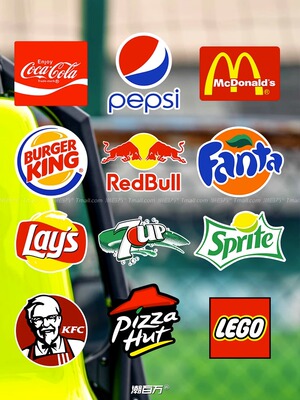 麦当劳乐高可乐饮料LOGO反光贴纸