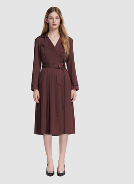 ELLASSAY歌力思秋季新款百搭温柔优雅气质连衣裙女EWE333Y08400