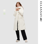 ELLASSAY歌力思冬季 新款 温暖狐狸毛领鹅绒羽绒服女EWE344L01300