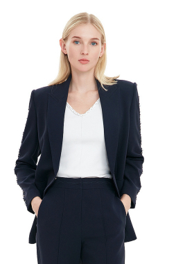 ELLASSAY歌力思2026春季新款镂空钉珠设计三醋酸西装EWE331T01700