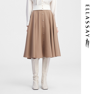 ELLASSAY歌力思秋冬新款都市时尚气质百搭半身裙女EWE343Q02600